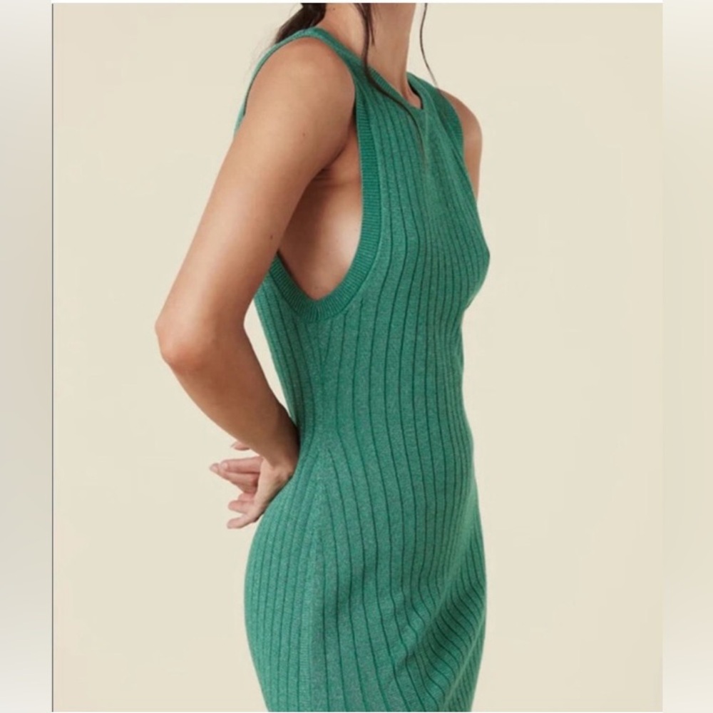 Spell Mercury Knit Maxi Dress, Emerald, Size Medium - Picture 4 of 15
